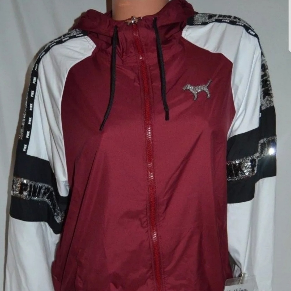 Victoria's Secret PINK Bling Windbreaker Size M/L